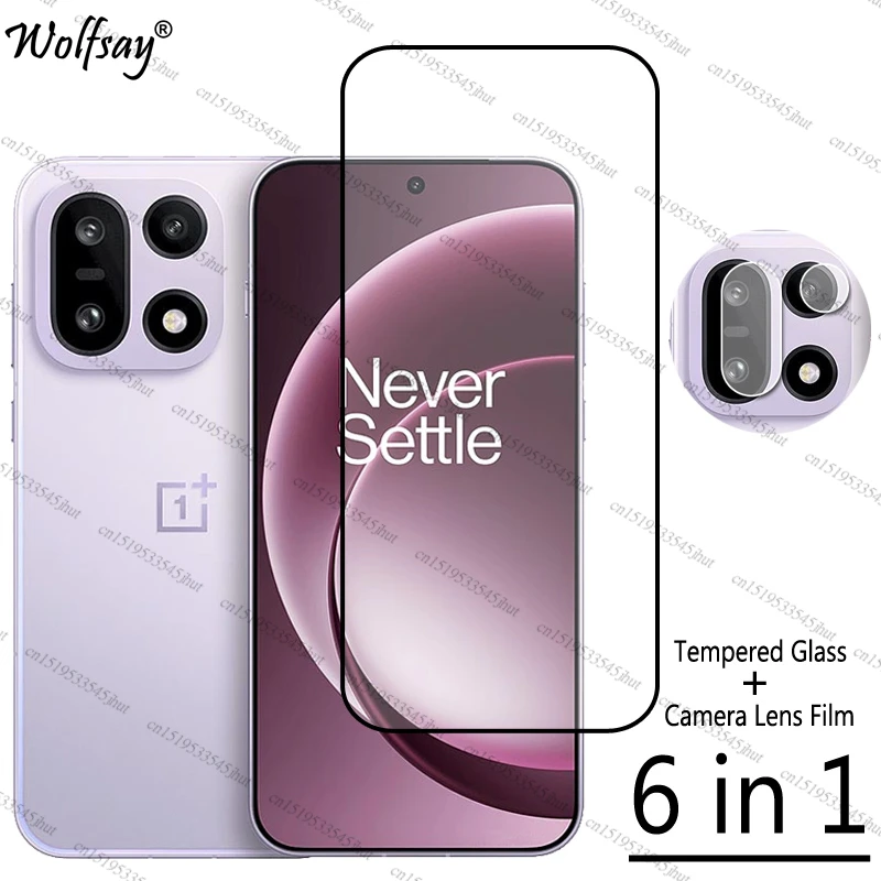 

Full Cover Tempered Glass For OnePlus 15 Screen Protector For OnePlus 15 Camera Lens Protector Phone Glass For OnePlus 15 Glass