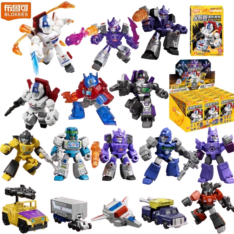 BLOKEES Transformers Building Blocks Serie completa Classic Anime Figure Splicing Model 3D Home Ornament Toy Collection Regali