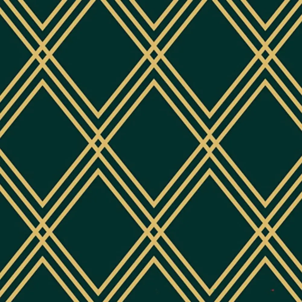 Green Diamond Lattice Peel and Stick Wallpaper Geometric Rhombus Contact Paper Self-Adhesive Removable Wall Paper for Home Decor