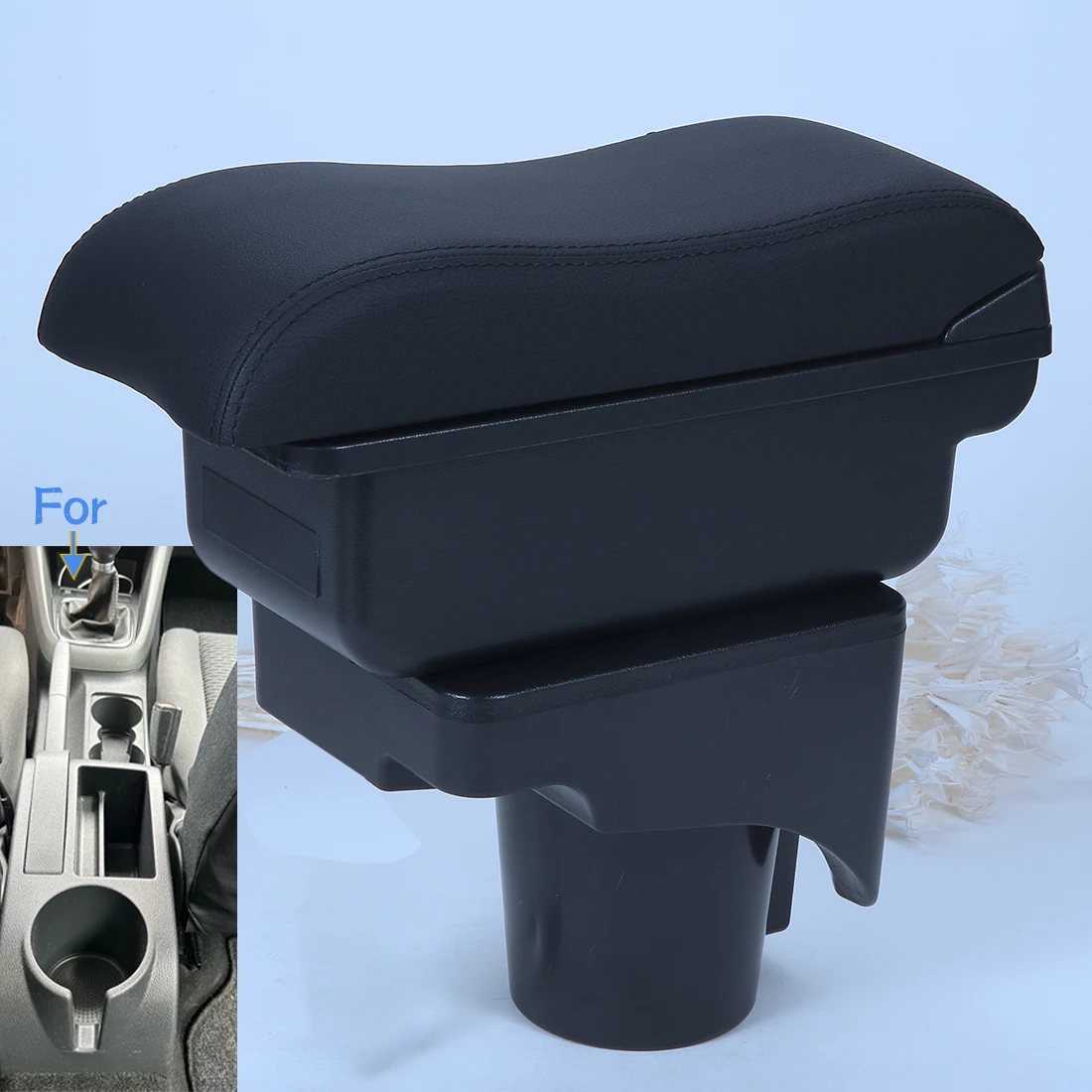 

Подлокотник-бокс для Volkswagen Golf 6, Scirocco, Sagitar, VW Golf 6, Golf 5, Mk6, MK5, Jetta 5. Автомобильный подлокотник-органайзер.