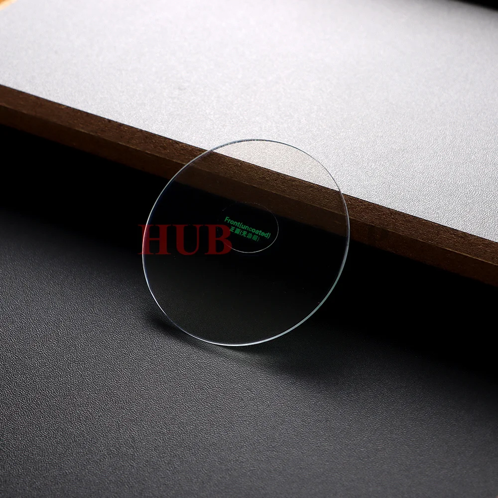Watch Glass Accessories Round Single Double Dome Flat Mirror 1.2mm Thickness 28mm-38.5mm Sapphire Watch Crystal Blue AR Coating