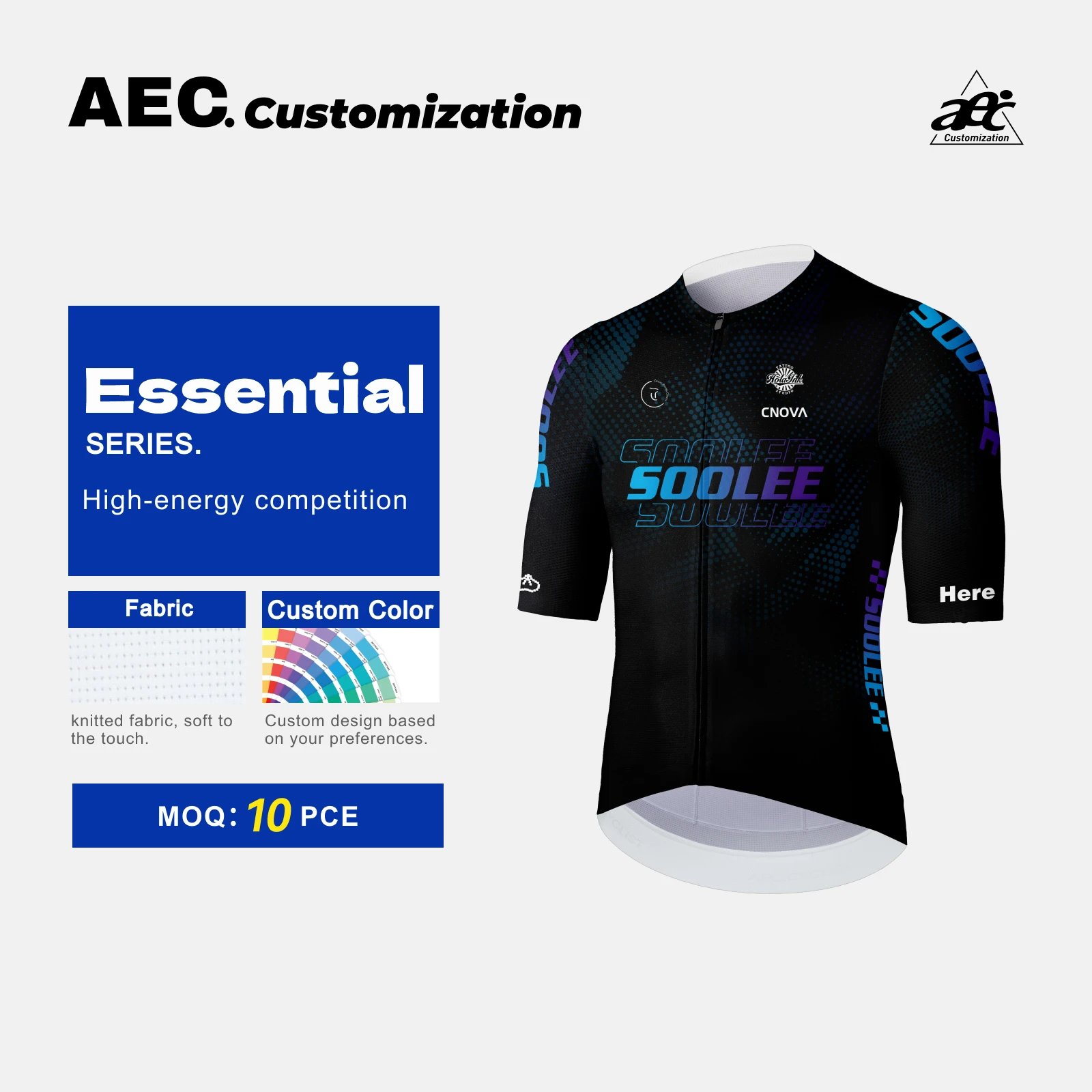 

AEC Essential Series Custom High Energy Competition Cycling Jersey Pro Team Race Bicycle Clothing DIY Design MTO Clothes