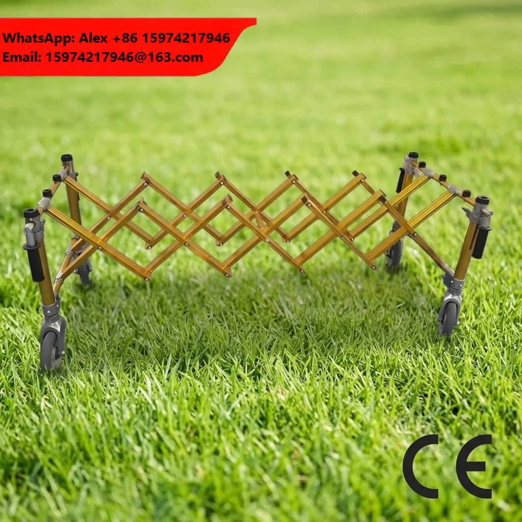 Steel Church Truck Heavy Duty Foldable Casket Trolley With 4 Locking Wheels For Funeral Home & Mortuary