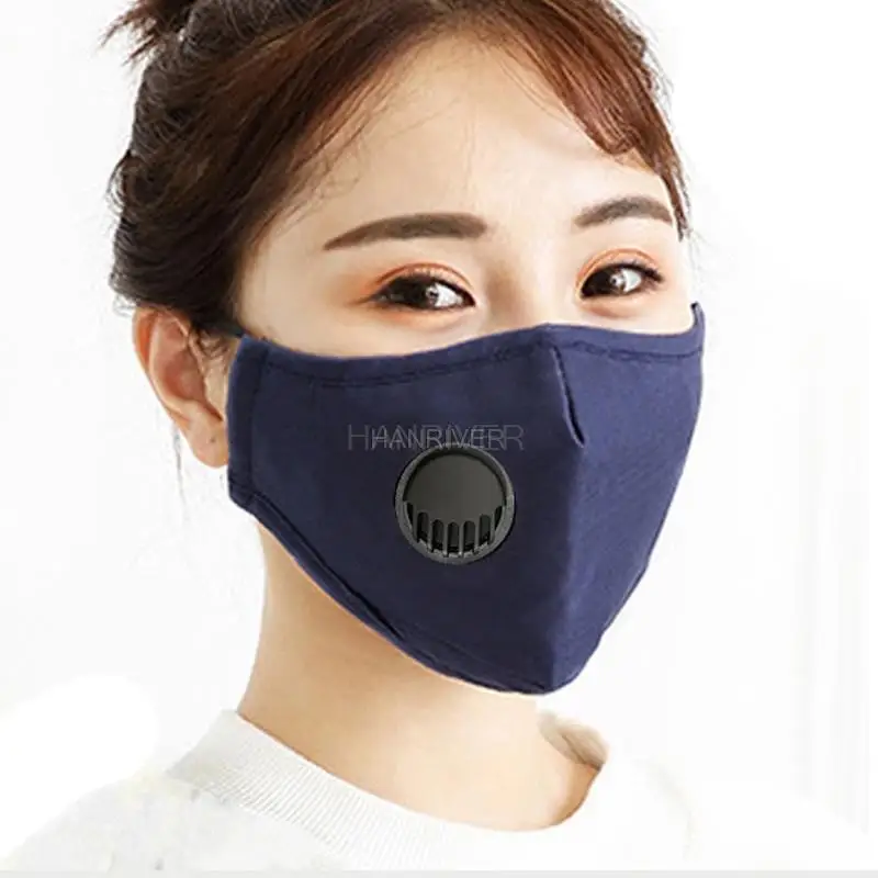2 in1 Winter pm2.5 filter cotton masks black dustproof prevent mist haze thermal protective eye mask cloth mask