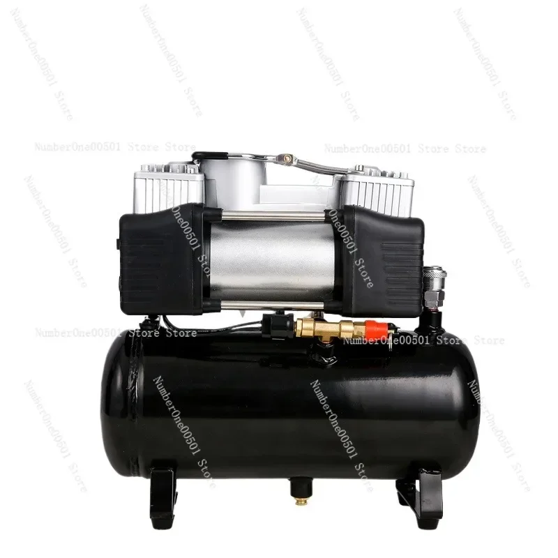 Air Compressor Car Tire Inflator Pump Portable Silent Oil-Free, 3L/4L 12V 220V
