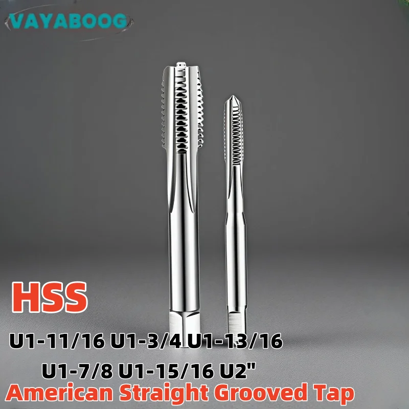 

1PCS HSS American Fine Straight Grooved Flute Tap U1-11/16" 1-3/4" 1-13/16" U1-7/8" 1-15/16" U2" Right Hand taps