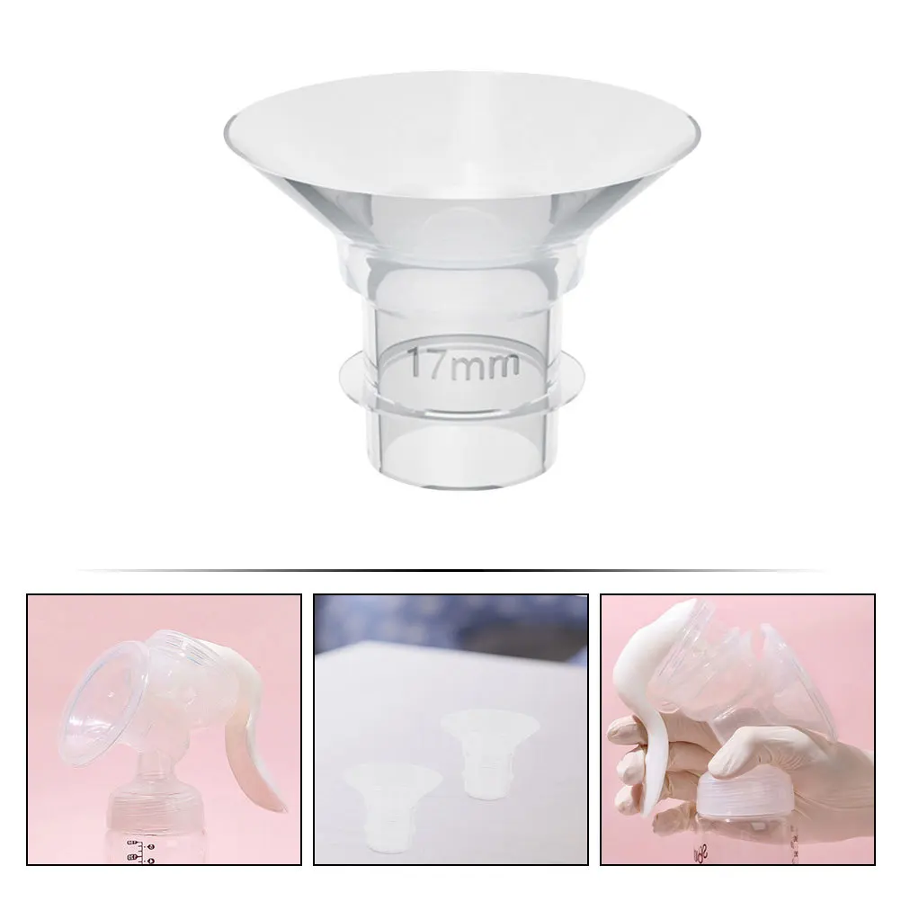 

4Pcs Breast Pump Silicone Flange Inserts Wearable Replacement Parts Flange Inserts for Electric Breast Pump Accessories
