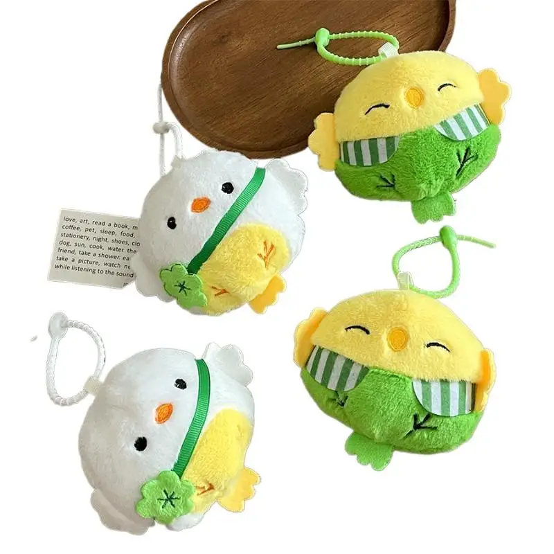 Cute Bird Plush Keychain Cartoon Stuffed Chick Doll Pendant Keyring Bag Hanging Ornament For Backpack Purse Decor Party Gift - view 3