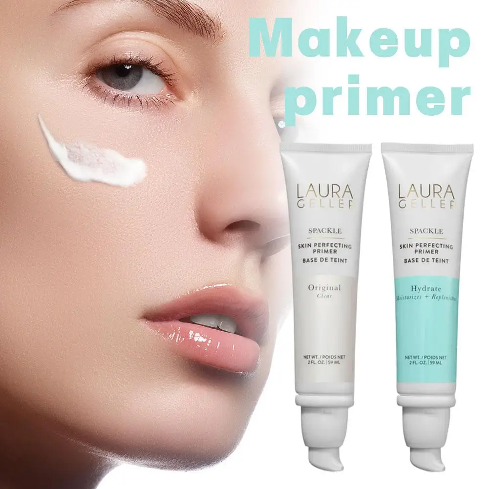 Laura Geller Hyaluronic Acid Moisturizing Makeup Primer 2-IN-1 Lightweight Refreshing Hydrates Brightens Skin Perfecting Base