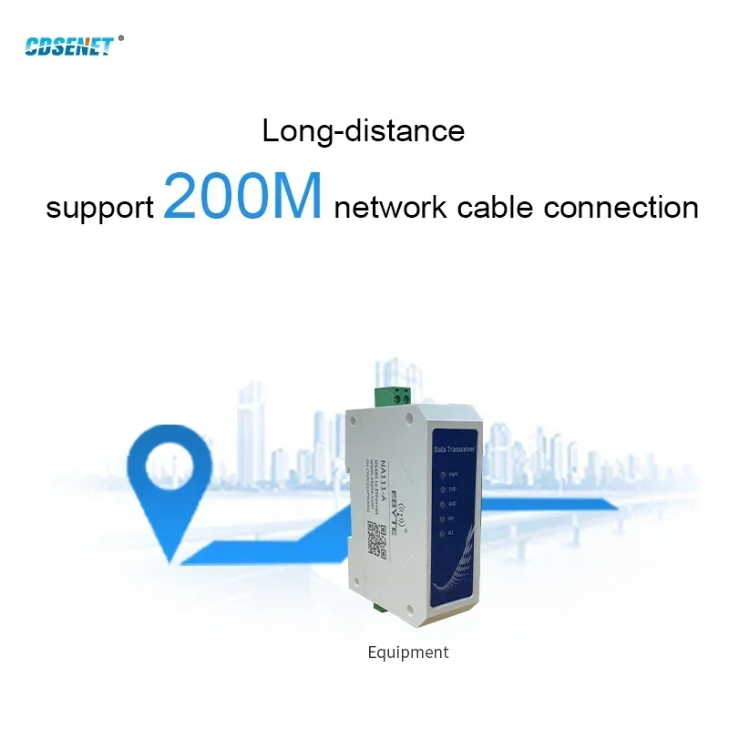 خادم إيثرنت تسلسلي RS485 RJ45 واجهة CDSENET NA111 سلسلة DC AC IP TCP UDP HTTPD IPV4 بروتوكول الشبكة جهاز تسلسلي PLC #5
