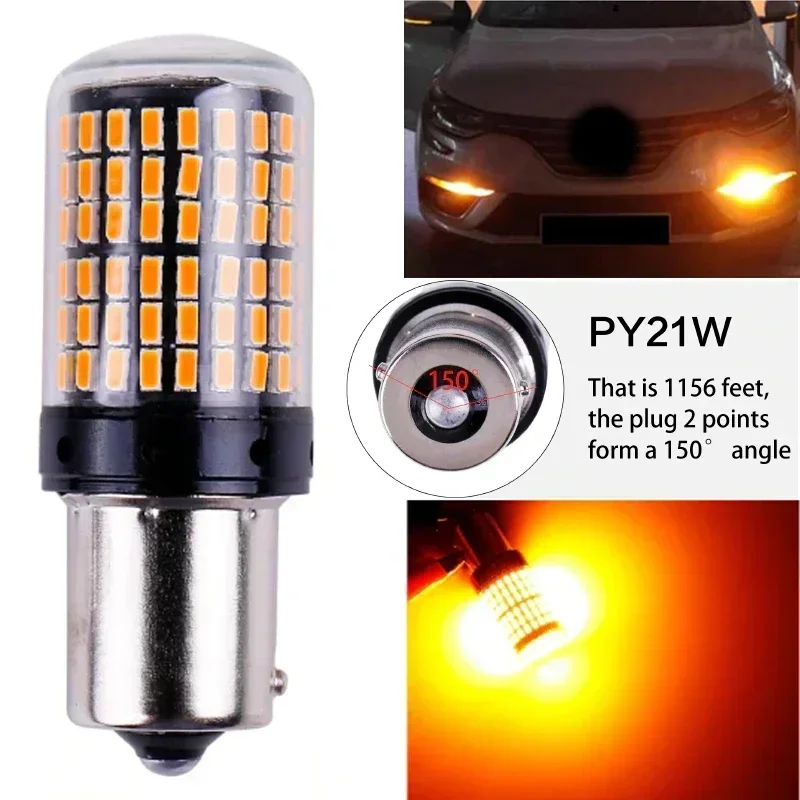 

BAU15S 7507 Turn Signal Light PY21W 5009 Canbus No Error Led Bulb Amber Blinker Car Front/Rear Reversing Light DRL Brake Lamp