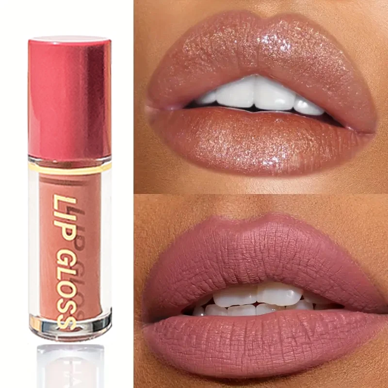 مجموعة ملمع شفاه غير لامعة مكونة من 12 قطعة، كوب غير لاصق مقاوم للماء يدوم طويلاً، نظام متعدد الألوان باللون الوردي والبني والأحمر والأرجواني #3
