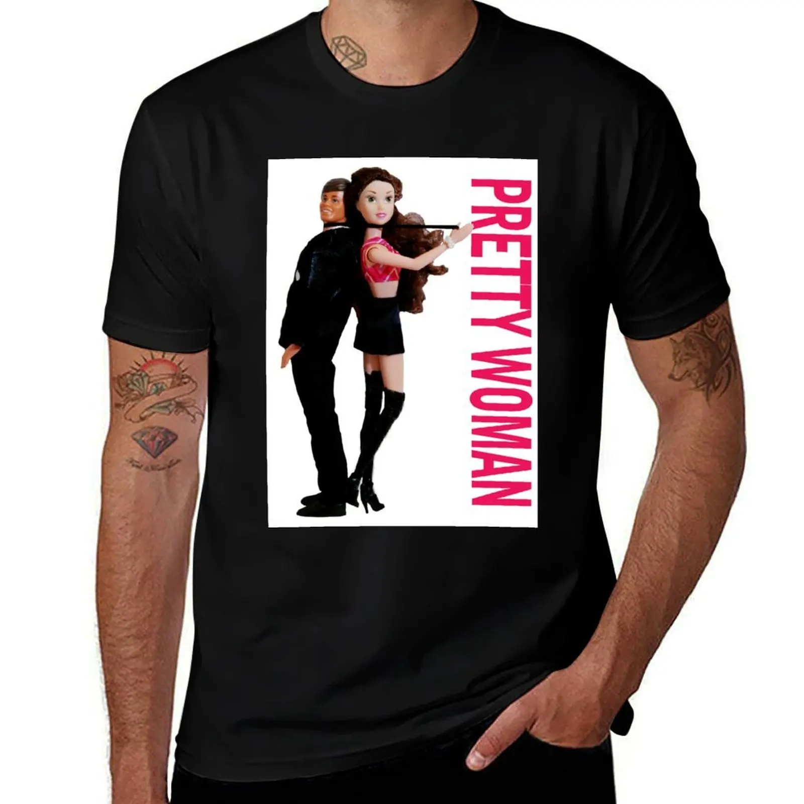 A Plastic World - Pretty Woman T-Shirt Simple Line Art Print Tee T-Shirt