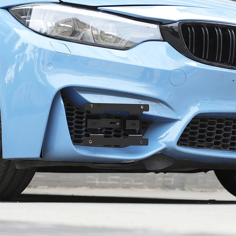 

Для BMW M3 F80 2014-2019: рамка переднего номерного знака, основание номерного знака, универсальные автозапчасти (левая и правая, версия для США)