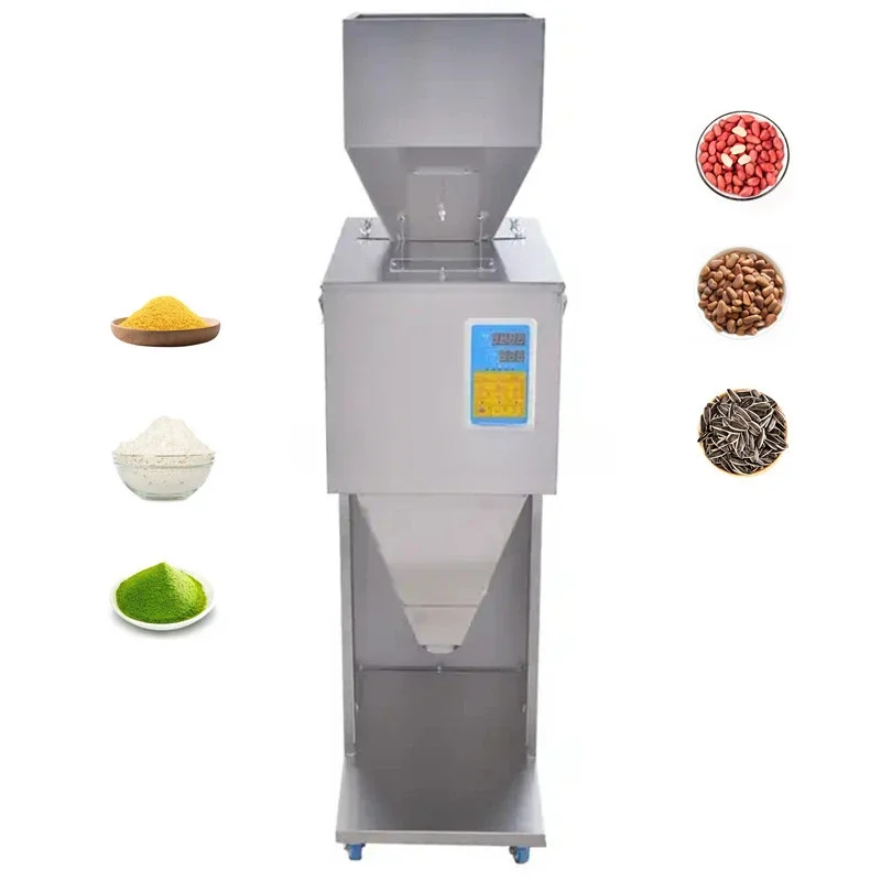 10-999 Gram Automatic High Accuracy Particle Powder Granules Weighing Filling Racking Machine