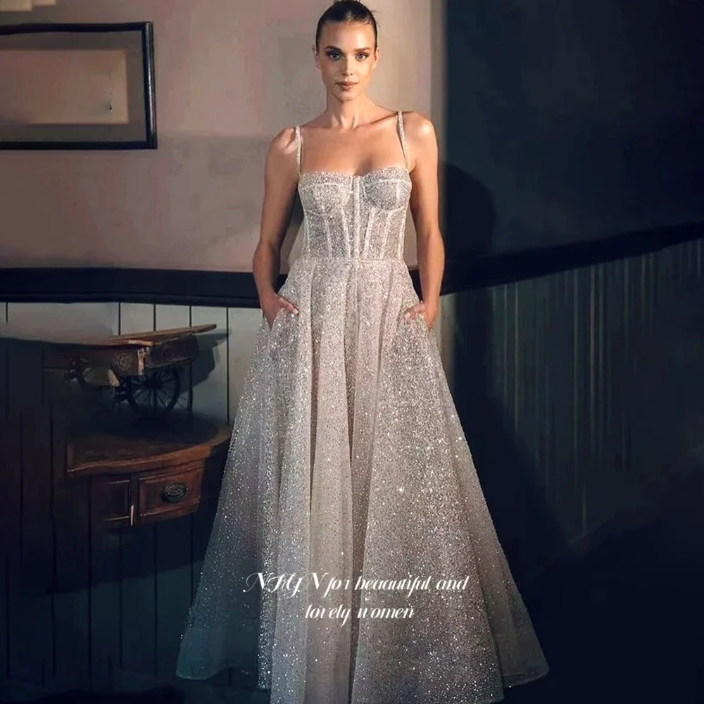 NFYN Abito da ballo a linea A Abito da principessa lucido Abito da sera con glitter a cuore Abito da festa elegante per le donne Gamjuku ”. Anelli Anelli Anelli Personalizzato