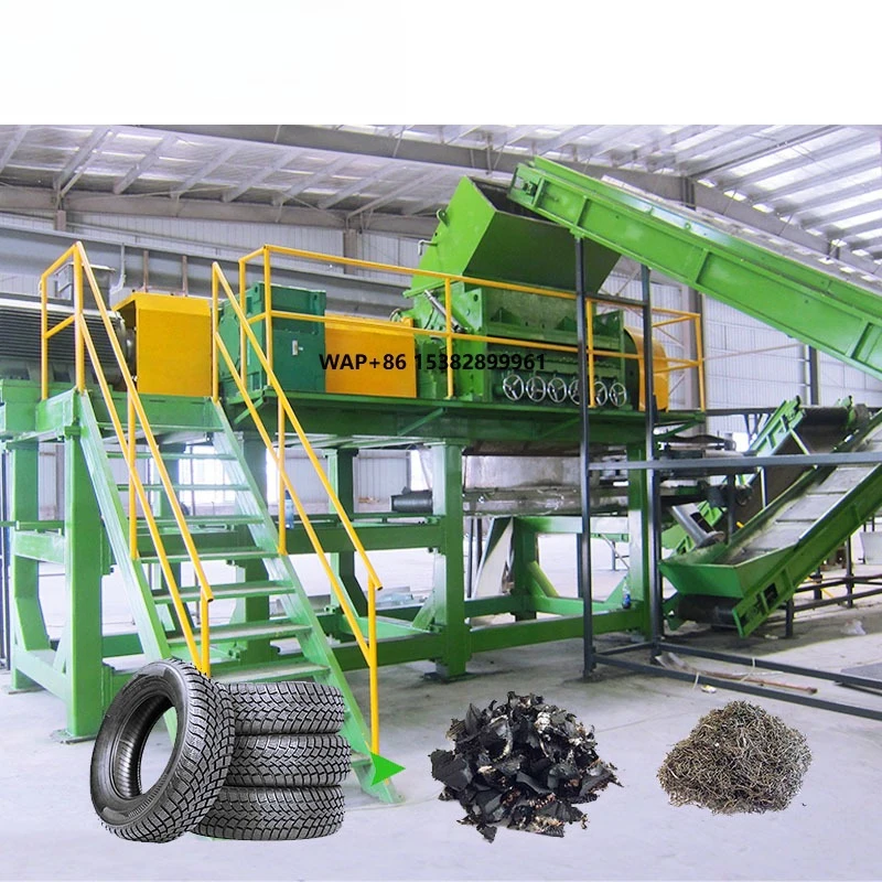

Heavy Duty Whole Tyre Recycling Machine Tire Rasper Machines for Crumb Rubber with Wire Separation