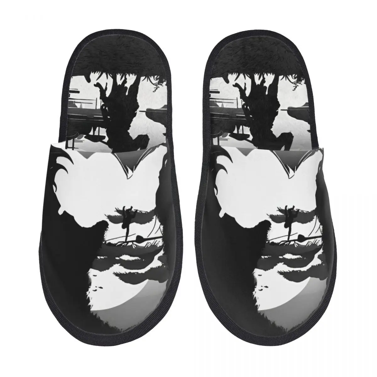 Black Myth Wukong New Game Cotton Slippers Living Room Monkey King Soft Memory Foam Slippers Non-skid