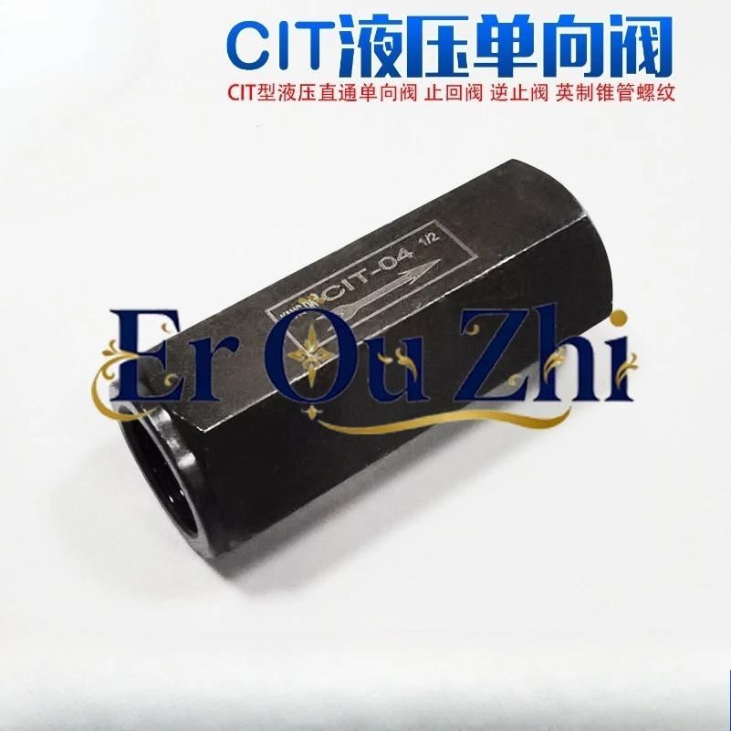 Hydraulic Check Valve, Hydraulic Straight-through Tubular Check Valve CIT-02 03 04 06 08 10