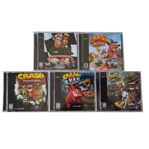Imagen 1 del producto PS1 Crash Bandicoot Series disco copia juego desbloqueo consola Station1 controlador óptico Retro piezas de videojuegos