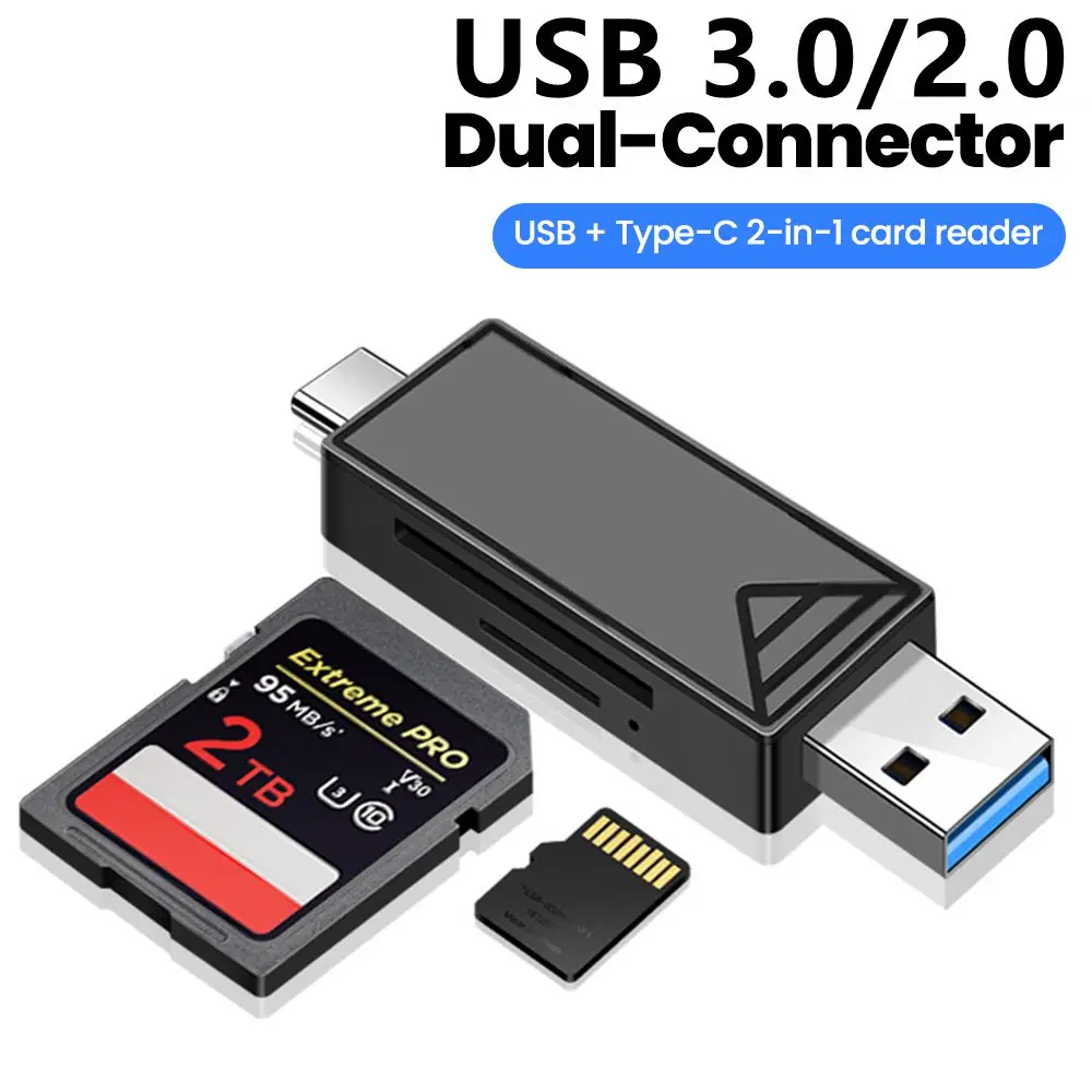 

USB 3.0 2.0 Mobile Phone Card Reader TF SD High Speed Multifunction Type C SD TF Card Reader Adapter for Laptop Tablet Accessory