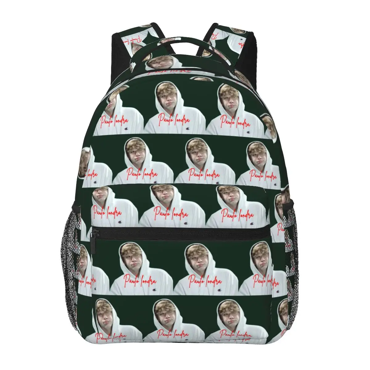 Rapper Paulo Londra Trendy Student Backpack School Bag Hiking Travel Daypack for Men Women Fashion Bookbag Shoulder Bags
