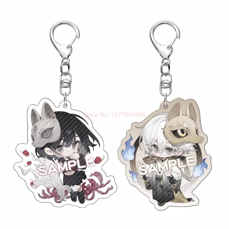 

Silent Hill Anime Merchandise Shimizu Hinako Fox Mask Keychain Backpack Pendant Small Couple Gift