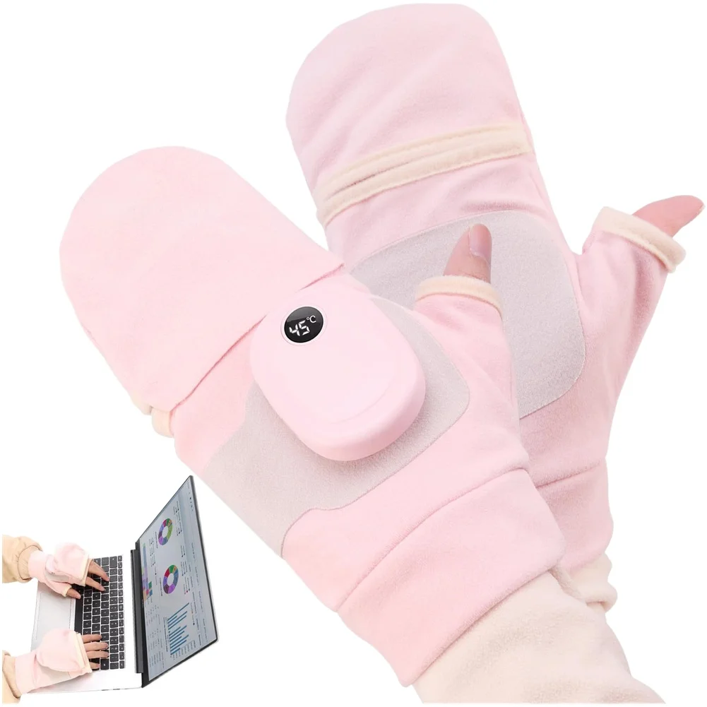 Quick Heat Graphene Electric Gloves with USB Charging and for Smart for Digital Temperature Control for Outdoor Activities in
