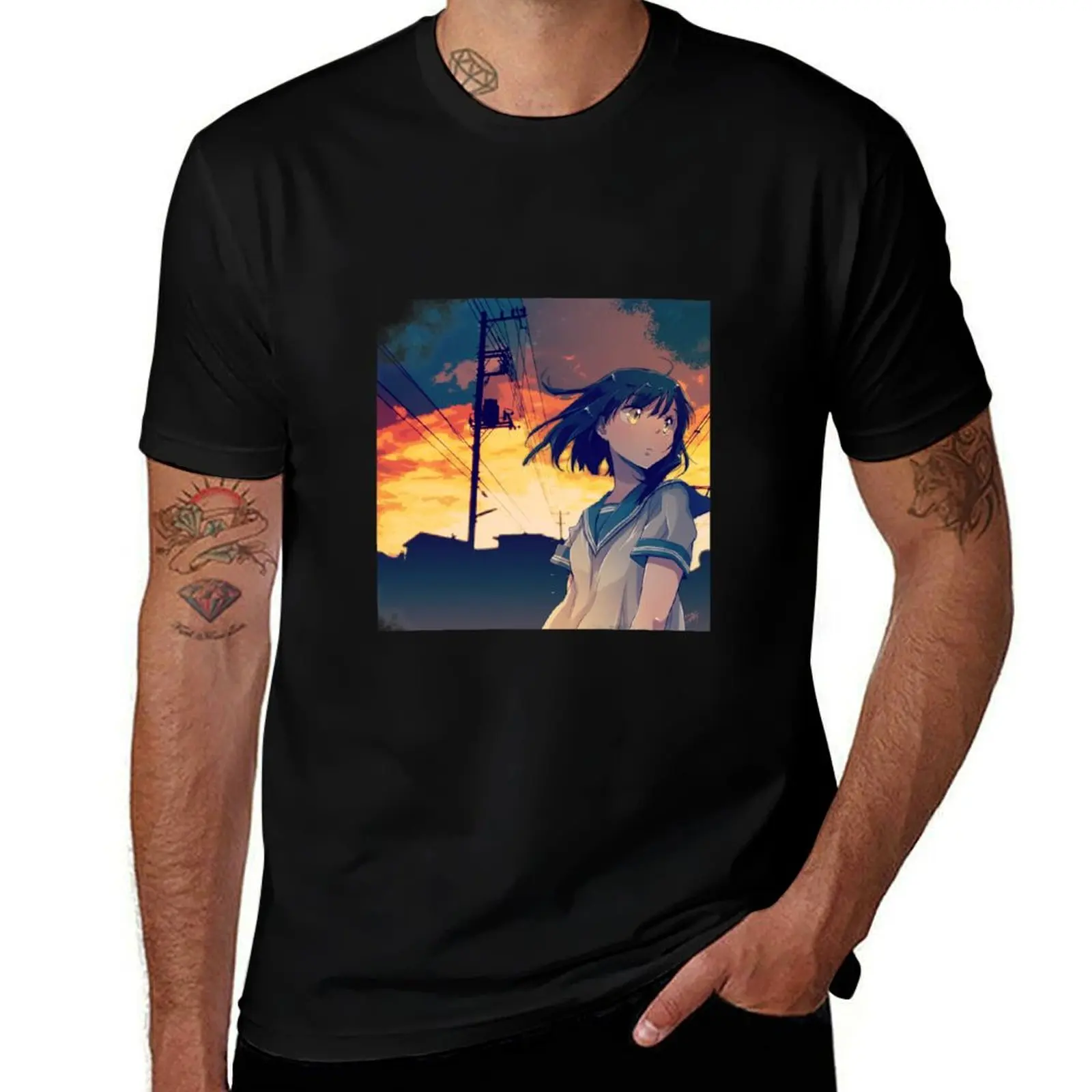 

Sunset T-Shirt valentines boutique clothes custom t shirt plus size tops mens shirts graphic tee