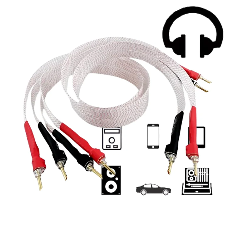 

Nordost Vahalla Reference Bi-Wire: 7N OCC Ag-Plated Ultra-Flat Bi-Wire Ready Loudspeaker Line with 24K Gold Terminal​