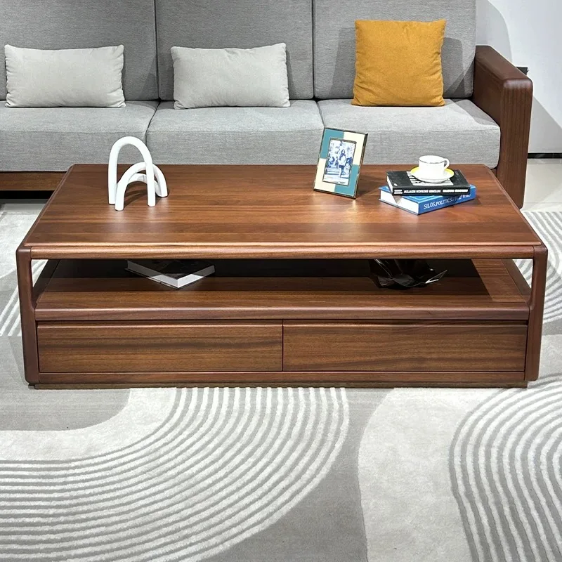 Classy Chinese Coffee Tables Walnut European Vintage Apartment Coffee Tables Living Room Salon Tavolino Da Salotto Furniture