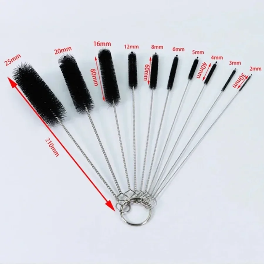 10Pcs Drinking Straw Cleaning Brush Set Tubes Washing Cleaner Kit Extra Long Pipe Cleaner Tools for Glasses Straw Cups Bottles