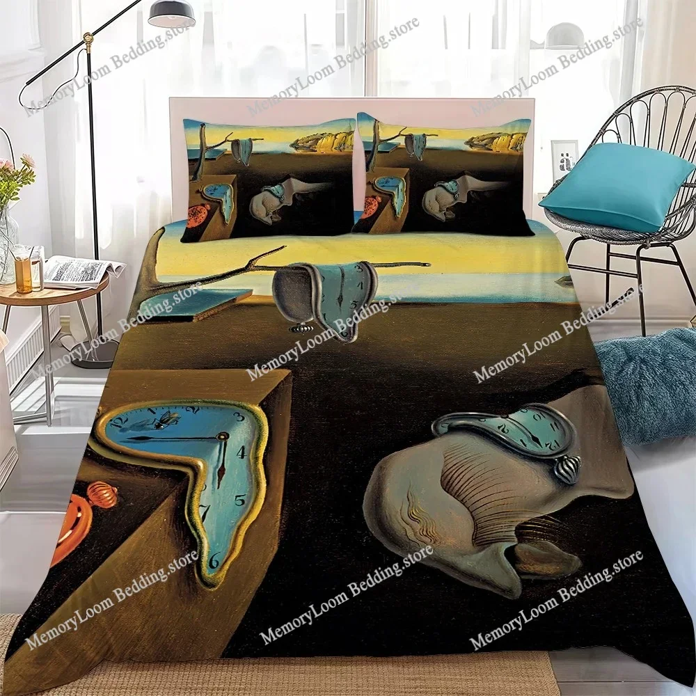 

S-Salvador Dali Pop Art Duvet Cover Set Home Style Bedding Soft Laundry Cotton Bed Four Seasons Student Dormitory Home Textile96