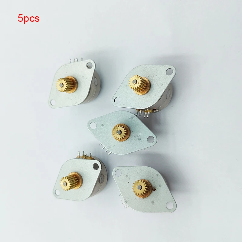 5 Pcs DC 2 Phase 4 Wire Dia 15mm Stepper Motor Micro Stepping Motor for Digital Products Camera Size 15*10.5mm