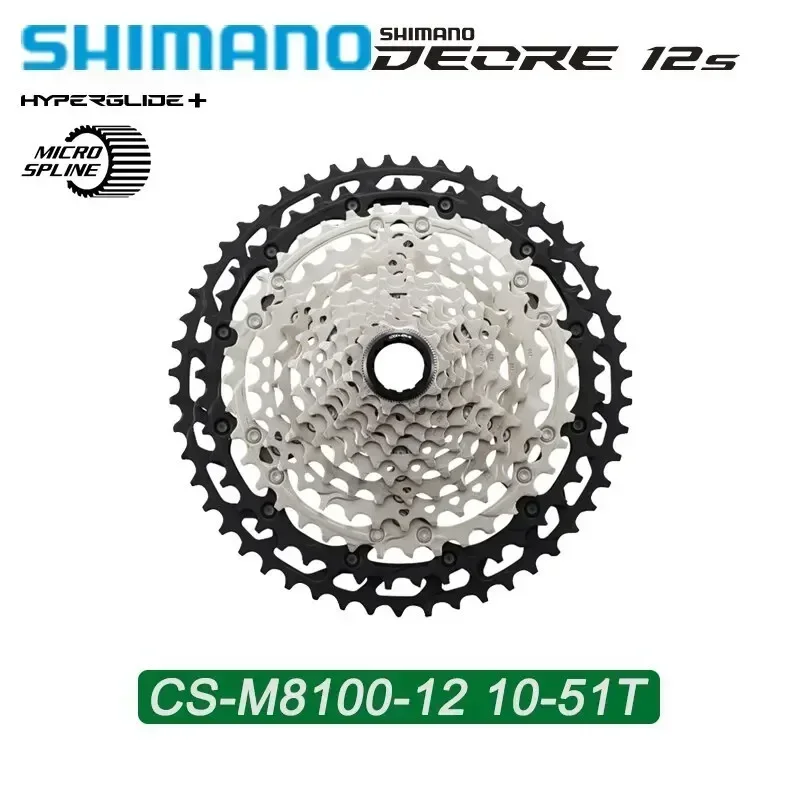 SHIMANO DEORE XT CS M8100 12 Speed 12S 10-51T 10-45T MTB Mountain Bike Bicycle Cassette Sprocket CS-M8100 Bike Parts 12v