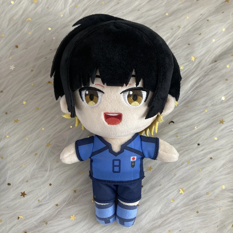 20cm Anime Blue Lock Isagi Yoichi Plush Doll Cosplay Seishiro Nagi Reo Mikage Cute Soft Stuffed Pillow Kids Birthday Gift