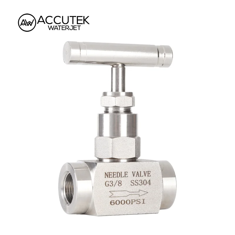 AW® 304 316 Stainless Steel Needle Valve Female Thread BSPP NPT High Pressure (6000Psi) Panel Mounting Available1/8