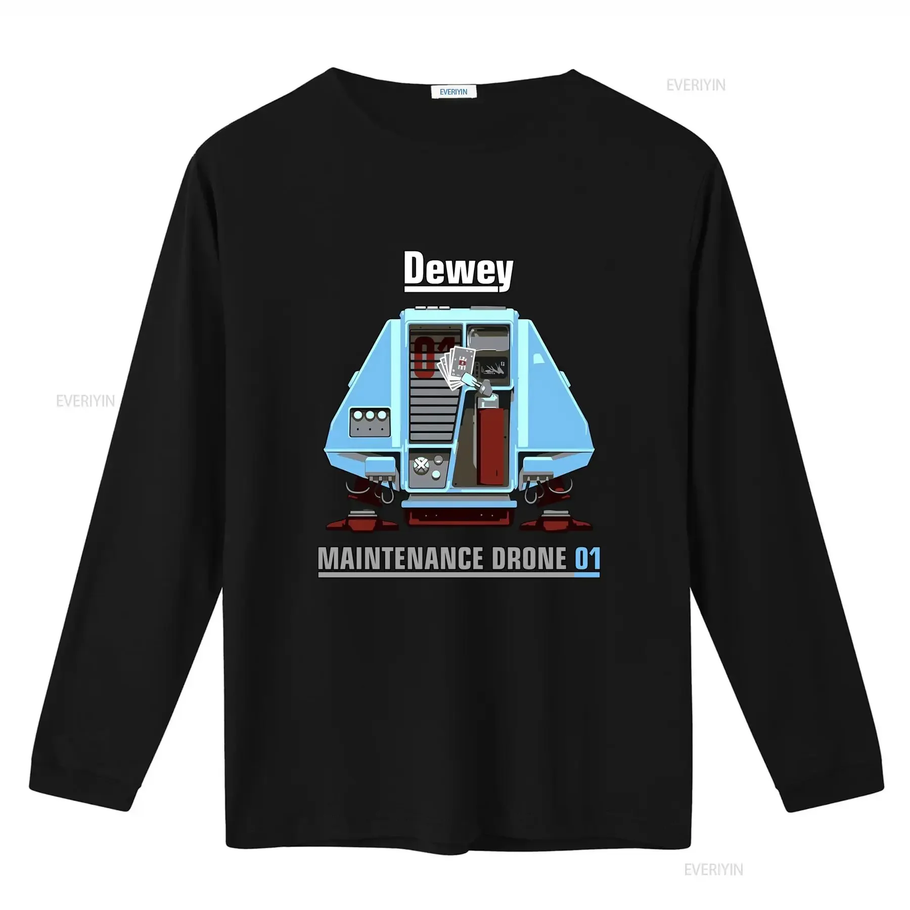 Silent Running Dewey Maintenance Drone 01 Robot T Shirt for Men and Women Unique Print Comfortable Cotton Fabric vintage