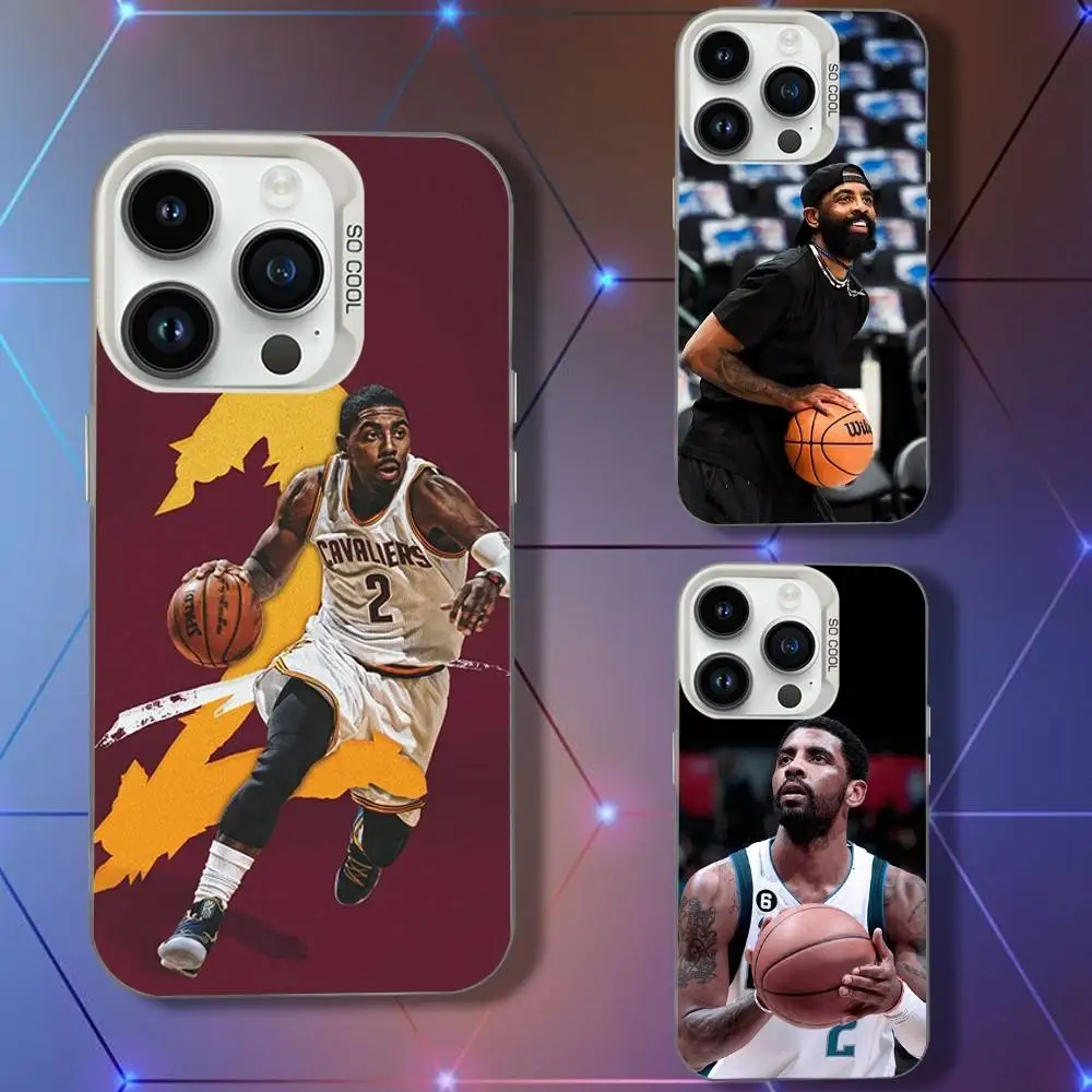 

K-Kyries I-Irving Phone Case For iPhone 16,15,14,13,12,11,Pro,XS,Max,Plus,Mini,SE White Candy Matte Shockproof Cover