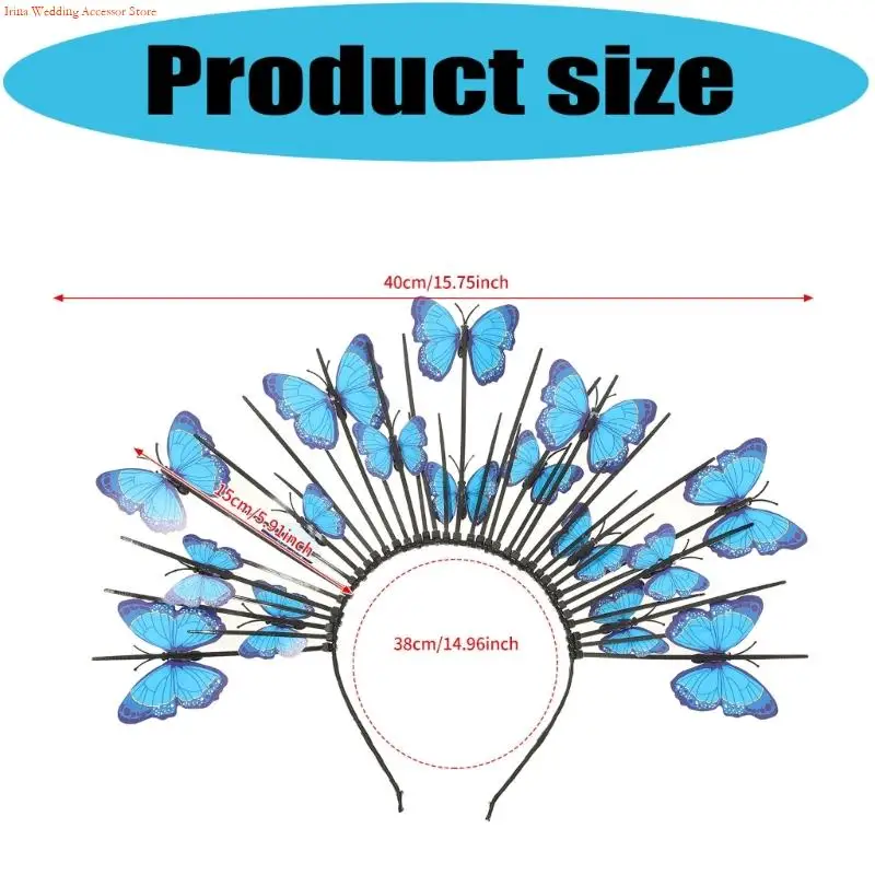 G92D leśna ozdoba do włosów w kształcie motyla symulowana konstrukcja dla dziewczynek do odgrywania ról