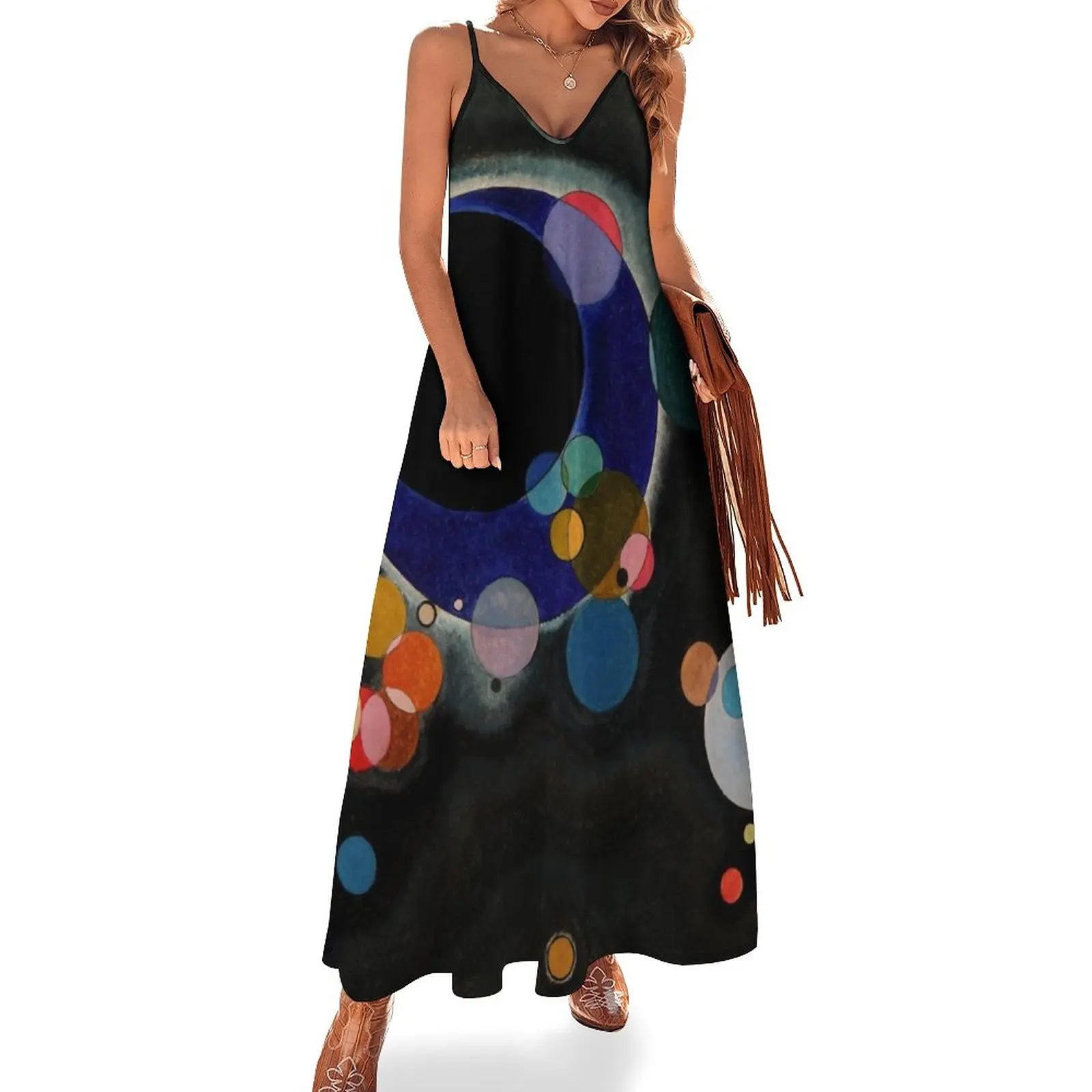 Wassily Kandinsky - Several Circles - Bauhaus Art Sleeveless Dress summer dresses women 2023 Women's clothing