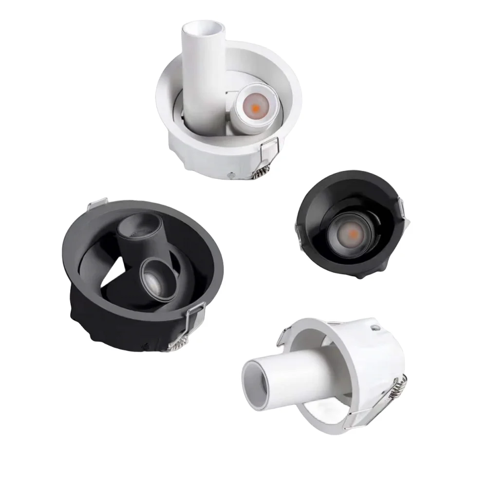 Focos LED regulables, chip COB, 7W, 10W, 15W, 18W, empotrados, antideslumbrantes, rotación de 360 °, lámpara de techo para el hogar y negocios