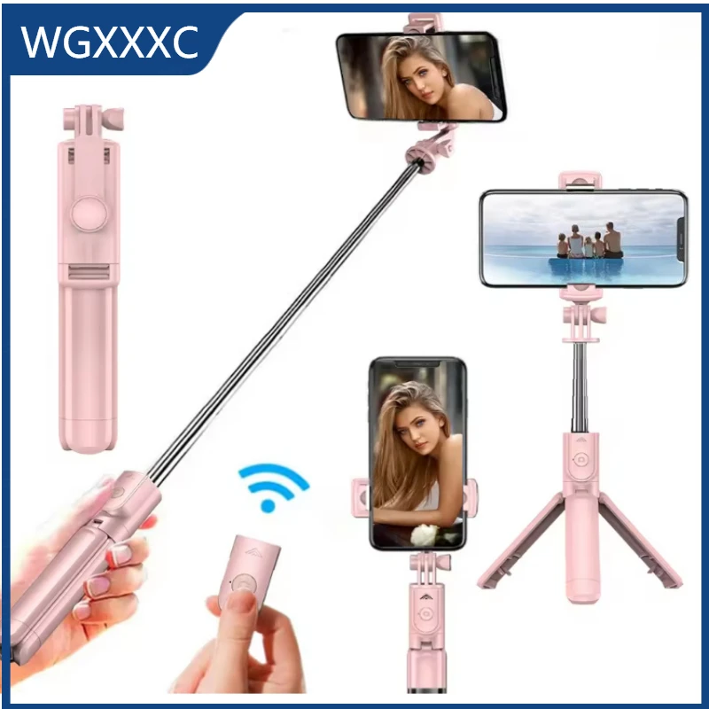 

Раздвижной штатив-монопод 3-в-1 с отсоединяемым беспроводным пультом Bluetooth, совместимый с большинством телефонов, легкий штатив-подставка