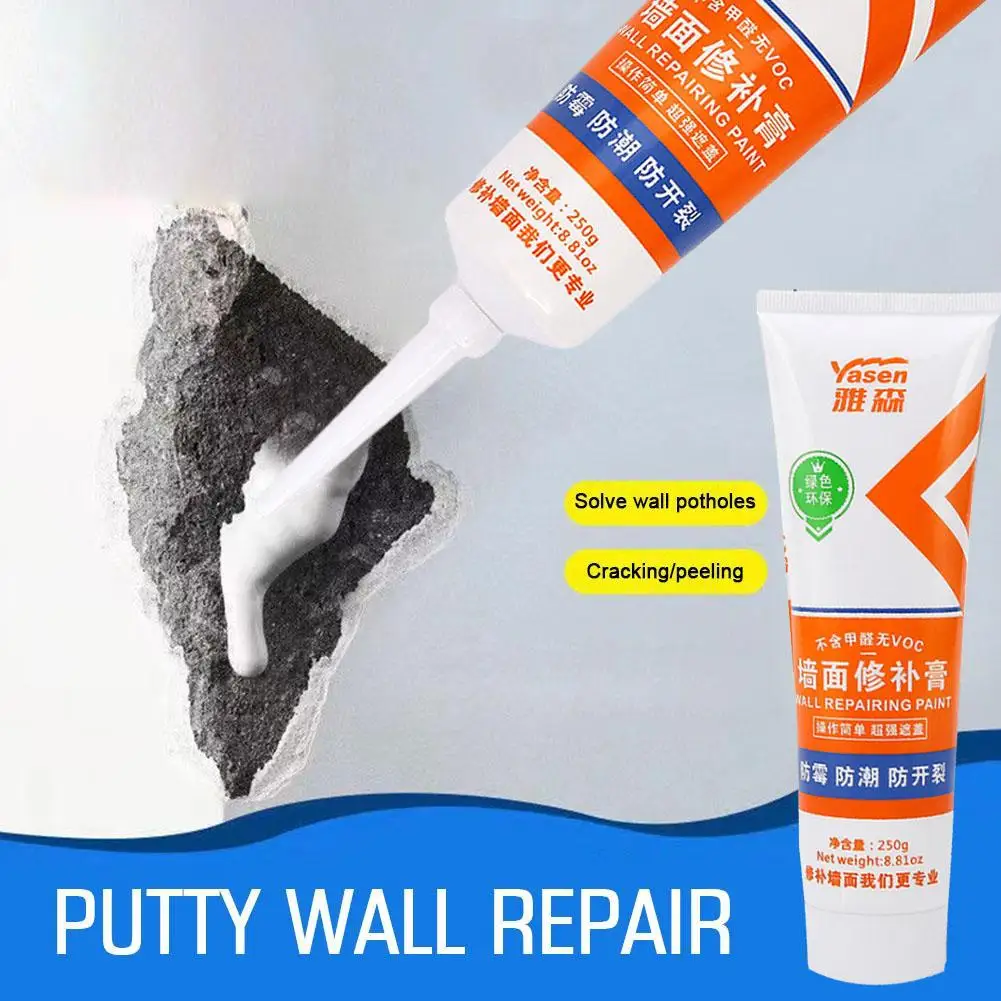 Universal Mending Paste Repair Cream Wall Repairing Ointment Grout Beautiful Sealant For Cracked Peeled Holes Wall Repair O G6V2