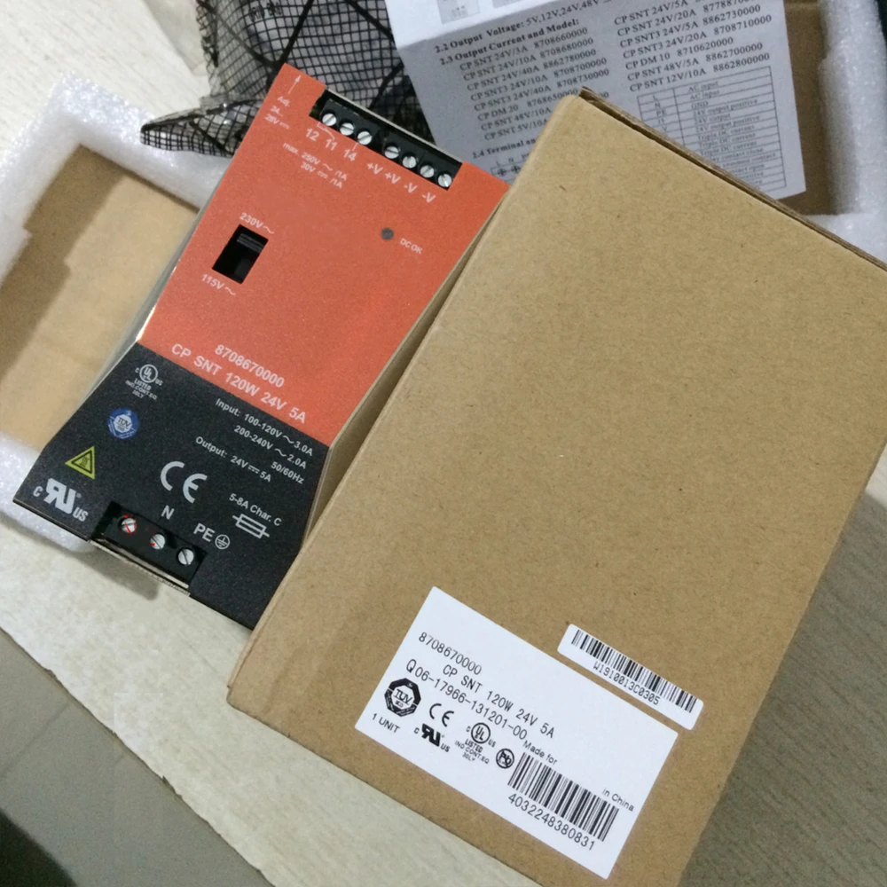 

8708670000 For Weidmuller Power Supply CP SNT 120W 24V 5A