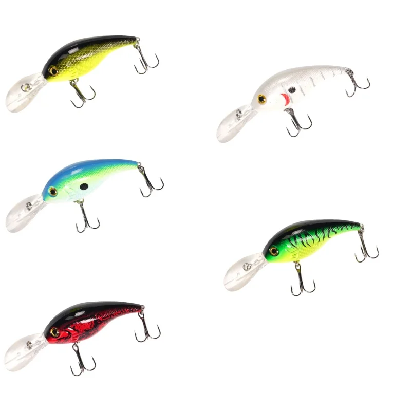 

wonder5pcs13g 94mm Swimbait Crankbait Floating Hard Wobbler Bait Lifelike Trolling Minnow VIB Treble Hooks Lip Wholesale Stock