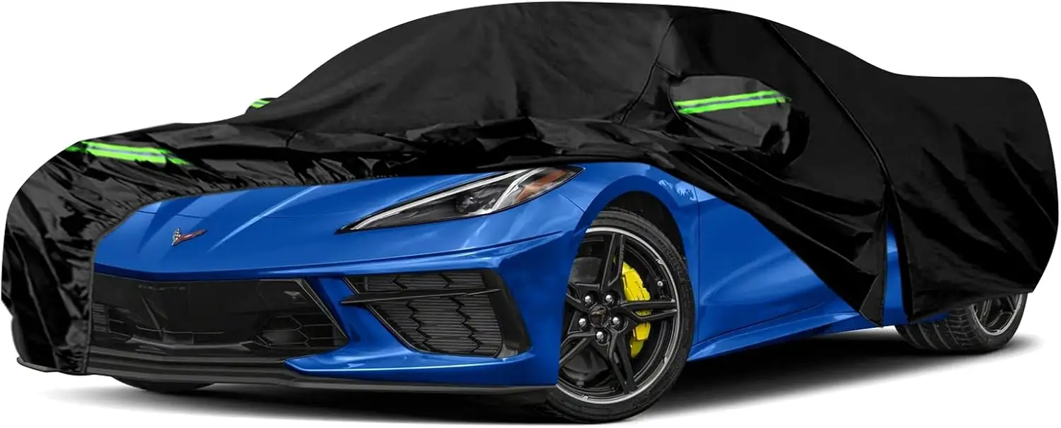 

Waterproof All-Weather Car Cover for 2020-2025 Corvette C8, 6-Layer Protection with Zipper Door