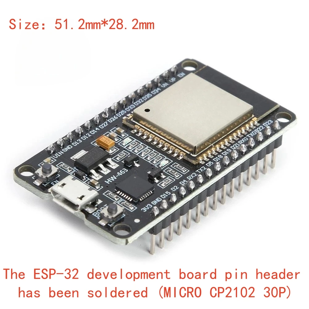 ESP-32 Entwicklungsboard WIFI+Bluetooth 2-in-1 Dual-Core-CPU Niedriger Stromverbrauch ESP32 ESP-32S 2,4 GHz – Detail 3