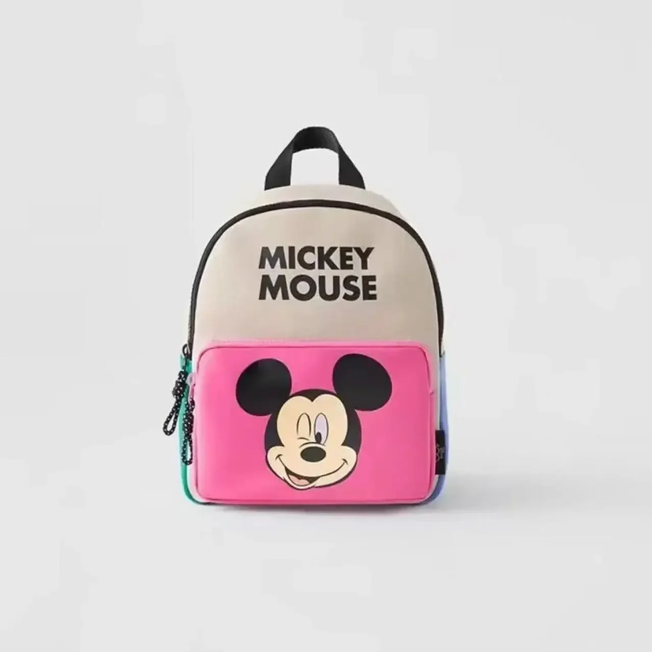 2025 Fashion Large Capacity Backpack Girls Mochila Disney Mickey Mouse Cartoon Fashion Backpack Women\'s Minnie Canvas School Bag