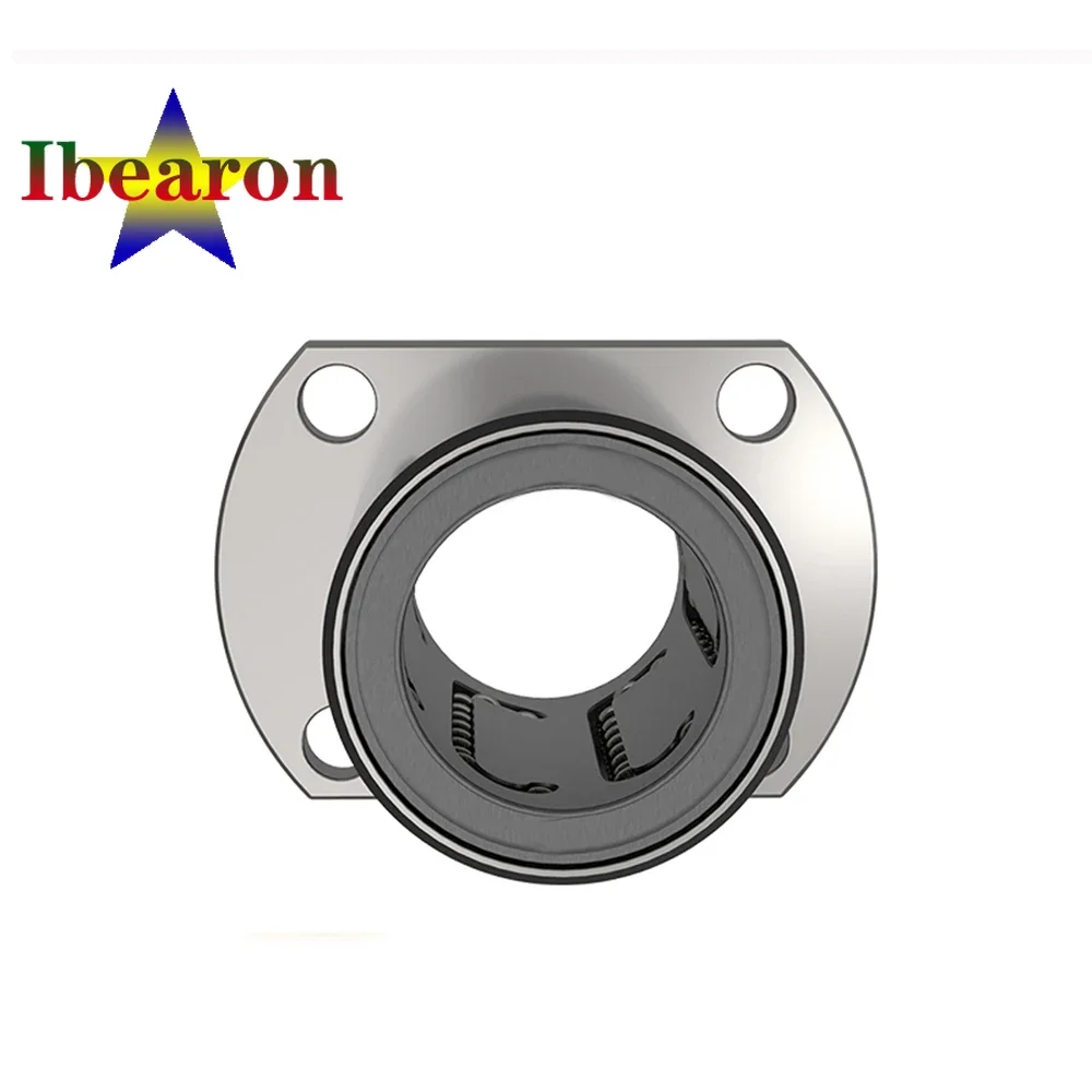 

1PCS LMH20UU Standard Type Two Side Cut Flanged Linear Motion Ball Bearing Seals On Both Side Resin Retainer